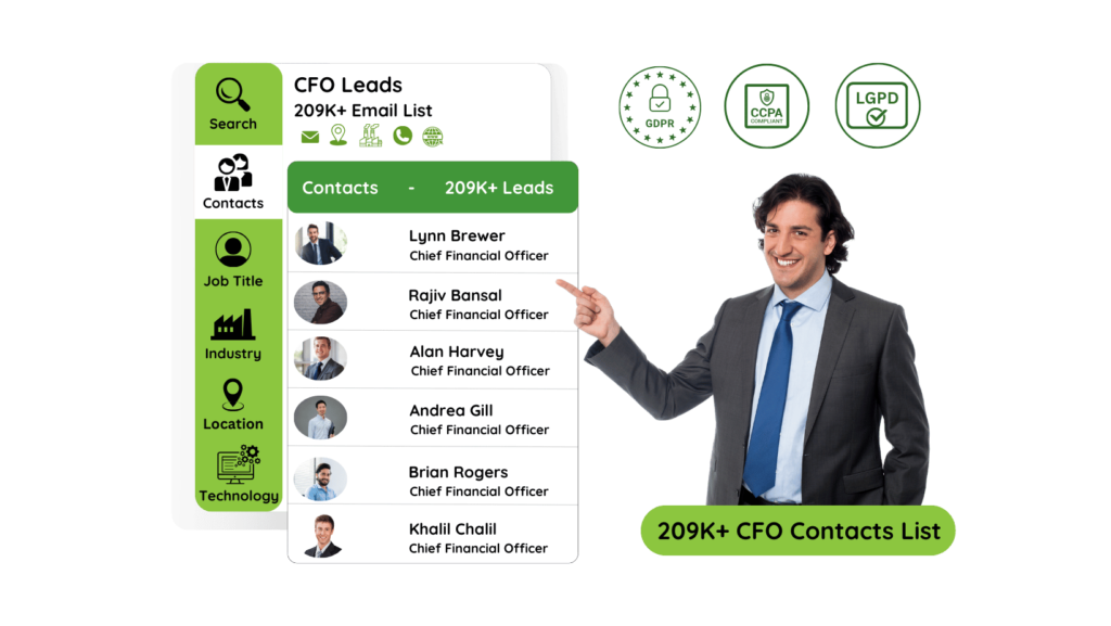 CFO Email List Image by InfoLeadsData