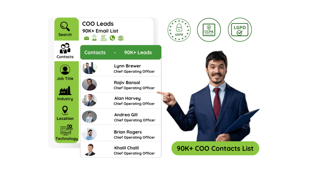 COO Email List Image by InfoLeadsData