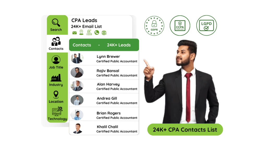 CPA Email List Image by InfoLeadsData