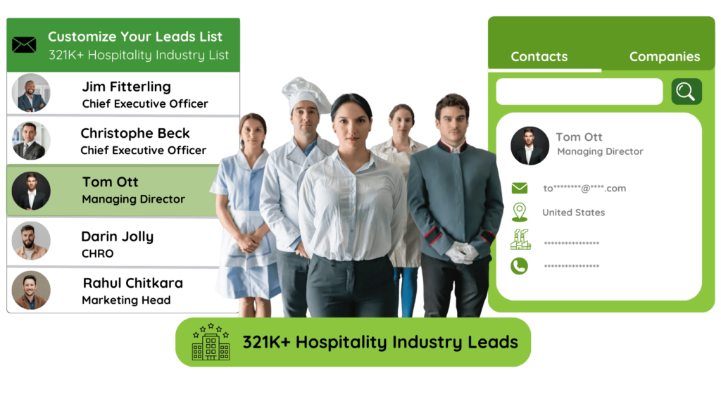 Hospitality Industry Email List Image By InfoLeadsData