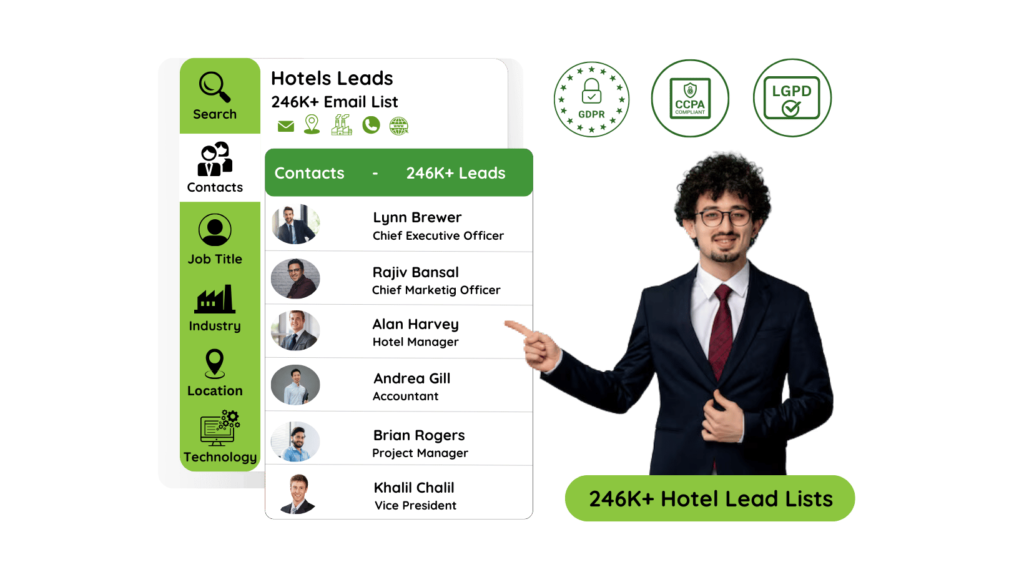 Hotels Email List Image by InfoLeadsData