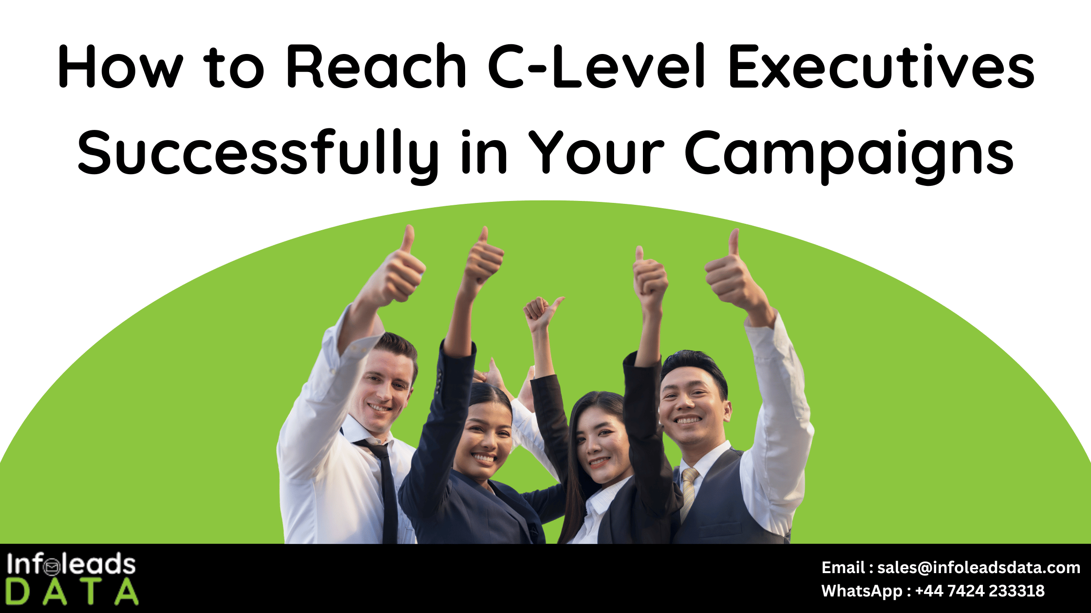 Reach C-Level Executives Successfully in Your Campaigns Image by Infoleads Data